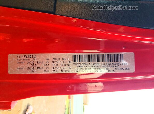 1C6JJTAG6LL125061 2020 JEEP GLADIATOR Red Vista del compartimento del motor