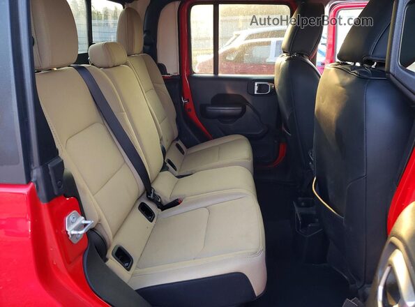 1C6JJTAG6LL125061 2020 JEEP GLADIATOR Red Vista de los asientos traseros