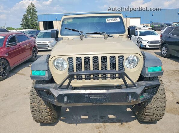 1C6JJTAG6LL168749 2020 JEEP GLADIATOR Tan Widok z przodu