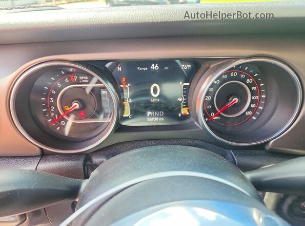 1C6JJTBG1LL135236 2020 JEEP GLADIATOR Black Widok zestawu wskaźników
