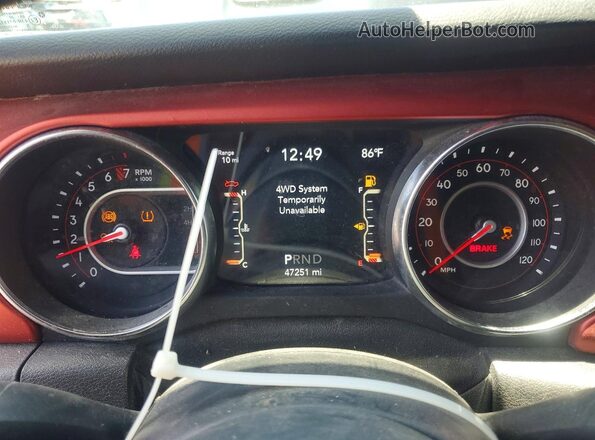 1C6JJTBG2LL210266 2020 JEEP GLADIATOR Black Vista del cuadro de instrumentos