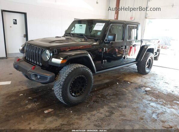 1C6JJTBG7LL155068 2020 JEEP GLADIATOR Черный Передняя левая четверть
