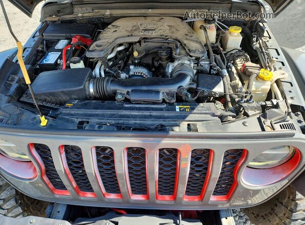 1C6JJTBG9ML505947 2021 JEEP GLADIATOR Gray Vista interior trasera
