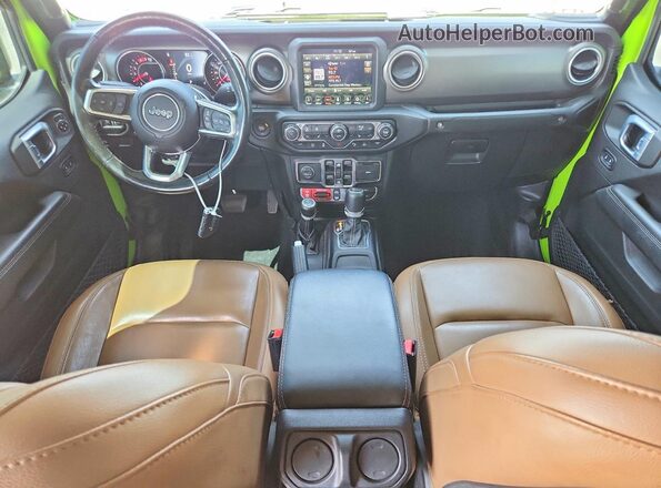 1C6JJTBM5ML622799 2021 JEEP GLADIATOR Green Вид панелі приладів
