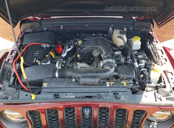1C6JJTEG0NL101951 2022 JEEP GLADIATOR Burgundy Vista interior trasera
