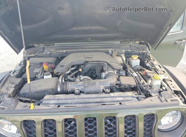1C6JJTEG3ML584947 2021 JEEP GLADIATOR Green უკანა სალონის ხედი