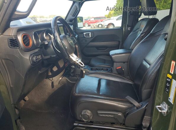 1C6JJTEG3ML584947 2021 JEEP GLADIATOR Green წინა სალონის ხედი