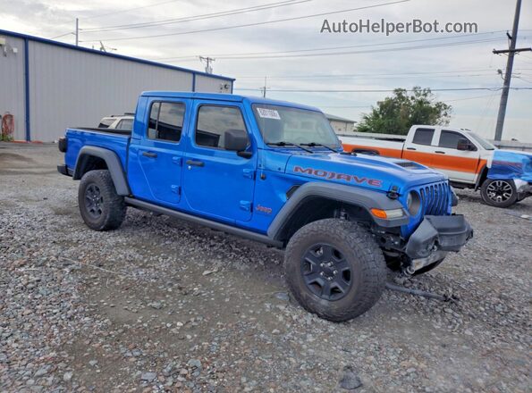 1C6JJTEG6ML554440 2021 JEEP GLADIATOR Blue Przód prawy