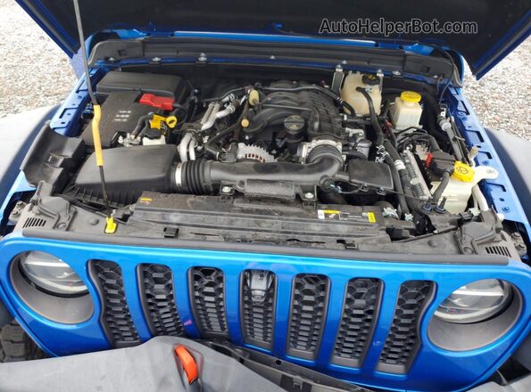 1C6JJTEG6ML554440 2021 JEEP GLADIATOR Blue Widok wnętrza z tyłu