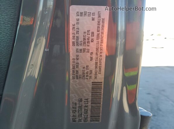 1C6JJTEG6NL111464 2022 JEEP GLADIATOR Gray Widok naklejki z numerem VIN