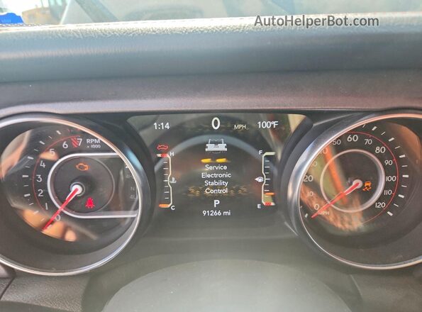 1C6JJTEGXML590776 2021 JEEP GLADIATOR Gray Vista del cuadro de instrumentos