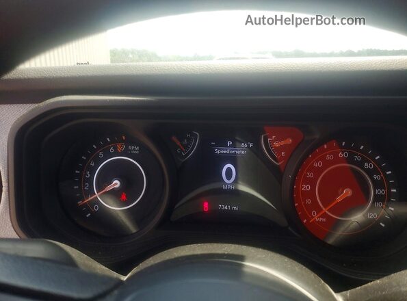 1C6PJTAG5SL503198 2025 JEEP GLADIATOR White Instrument cluster view