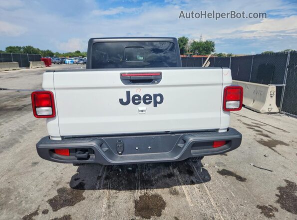 1C6PJTAG5SL523001 2025 JEEP GLADIATOR White Հետևի տեսք