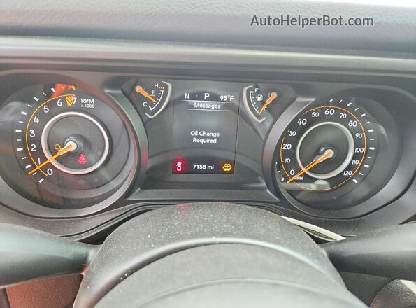 1C6PJTAG8SL545476 2025 JEEP GLADIATOR White ხელსაწყოთა პანელის ხედი