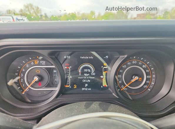 1C6RJTBG4SL539990 2025 JEEP GLADIATOR White Instrument cluster view
