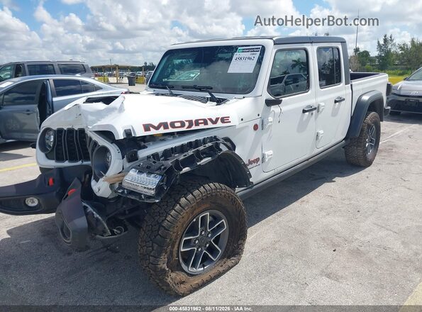 1C6RJTEG5TL159909 2026 JEEP GLADIATOR White წინა მარცხენა ხედი სამი მეოთხედიდან
