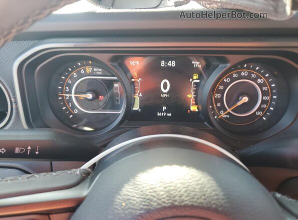 1C6RJTEG6SL538240 2025 JEEP GLADIATOR Blue Vista del cuadro de instrumentos