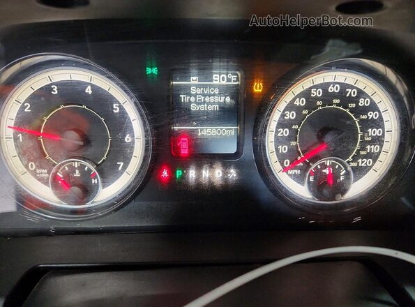 1C6RR6FG0KS603744 2019 RAM 1500 Белый Вид щитка приборов
