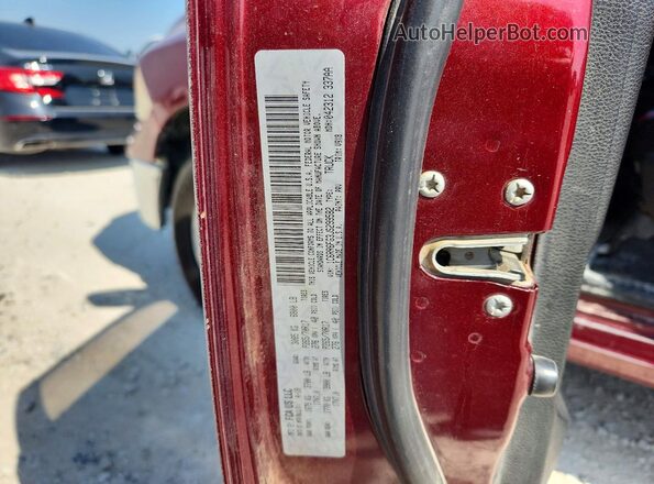 1C6RR6FG3JS299582 2018 RAM 1500 Red Vista del compartimento del motor