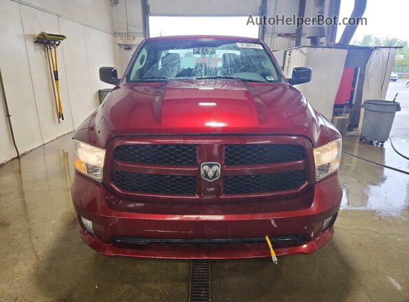 1C6RR6FG7JS139561 2018 RAM 1500 Бордовый Вид спереди