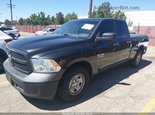 1C6RR6FG9JS324114 2018 RAM 1500 Black წინა მარცხენა ხედი სამი მეოთხედიდან