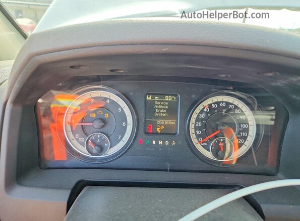 1C6RR6FT3GS136694 2016 RAM 1500 White Widok zestawu wskaźników