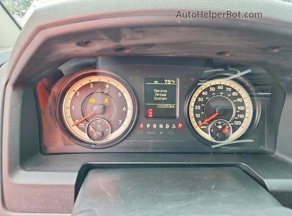 1C6RR6FT4GS332756 2016 RAM 1500 Красный Вид щитка приборов