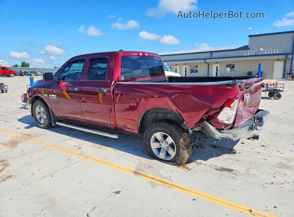 1C6RR6FT5JS292551 2018 RAM 1500 Burgundy Trasero izquierdo