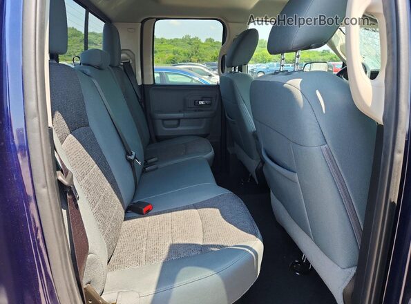 1C6RR6GG2JS205898 2018 RAM 1500 Blue Rear seats view