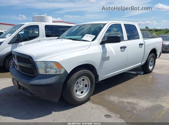1C6RR6KG4JS303614 2018 RAM 1500 White წინა მარცხენა ხედი სამი მეოთხედიდან