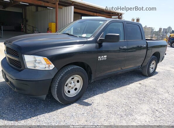 1C6RR6KG5JS317232 2018 RAM 1500 Black Առջևի ձախ երեք քառորդ տեսարան