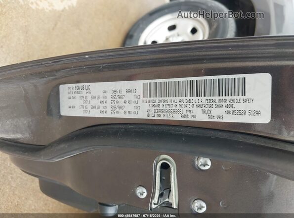 1C6RR6KGXGS360991 2016 RAM 1500 Gray Շարժիչի բաժամունքի տեսք