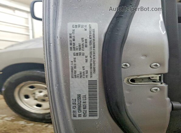 1C6RR6KGXLS150949 2020 RAM 1500 Silver VIN կոդի պիտակի տեսք