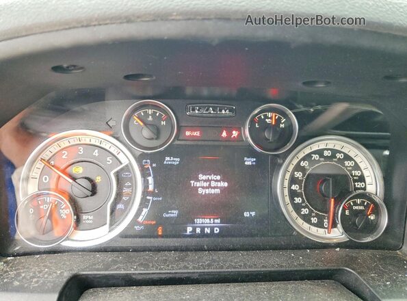 1C6RR6LM4GS233321 2016 RAM 1500 Blue Вид щитка приладів