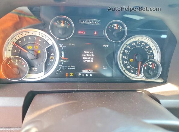 1C6RR6LT1GS128307 2016 RAM 1500 Белый Вид щитка приборов