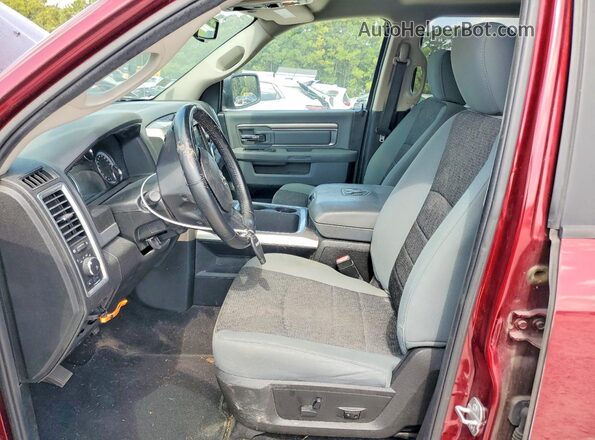 1C6RR6LT5KS564117 2019 RAM 1500 Maroon Widok wnętrza z przodu