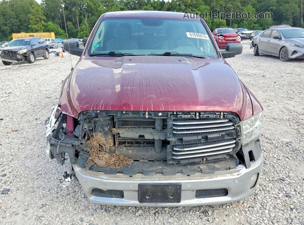 1C6RR6LT5KS564117 2019 RAM 1500 Maroon Widok z przodu