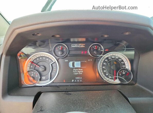 1C6RR6LT7KS528977 2019 RAM 1500 Белый Вид щитка приборов