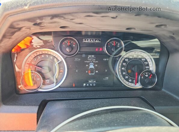 1C6RR6LT7KS539056 2019 RAM 1500 Gray Widok zestawu wskaźników
