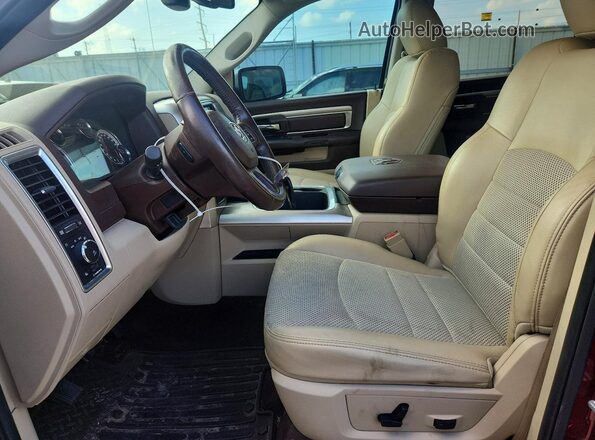 1C6RR6LT8JS210509 2018 RAM 1500 Burgundy Front interior view