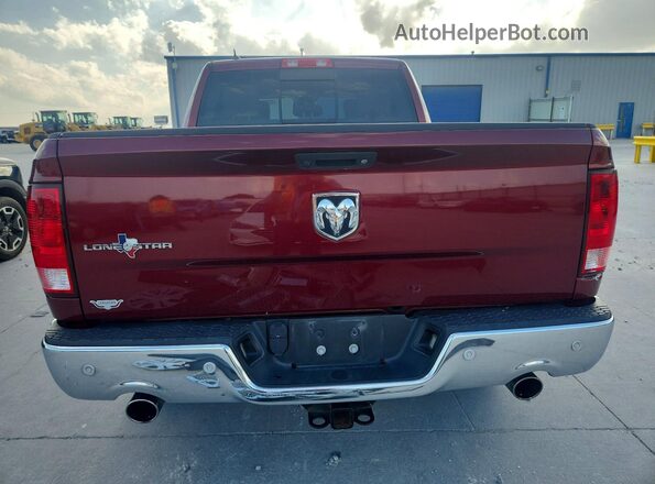 1C6RR6LT8JS210509 2018 RAM 1500 Burgundy Rear view