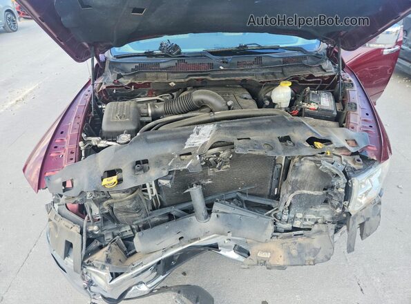 1C6RR6LT8JS210509 2018 RAM 1500 Burgundy Rear interior view