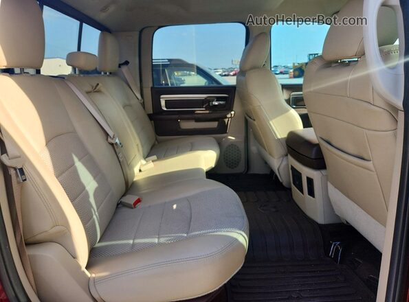 1C6RR6LT8JS210509 2018 RAM 1500 Burgundy Rear seats view
