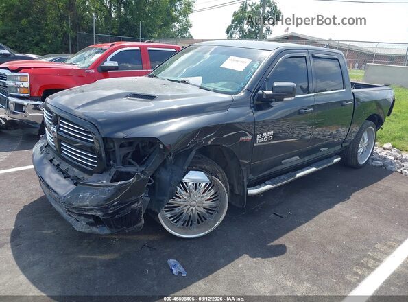 1C6RR6MT1GS227644 2016 RAM 1500 Black Առջևի ձախ երեք քառորդ տեսարան