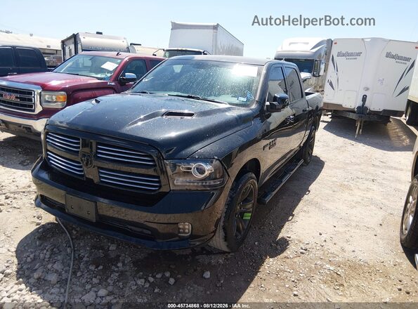 1C6RR6MT3HS570389 2017 RAM 1500 Black Առջևի ձախ երեք քառորդ տեսարան
