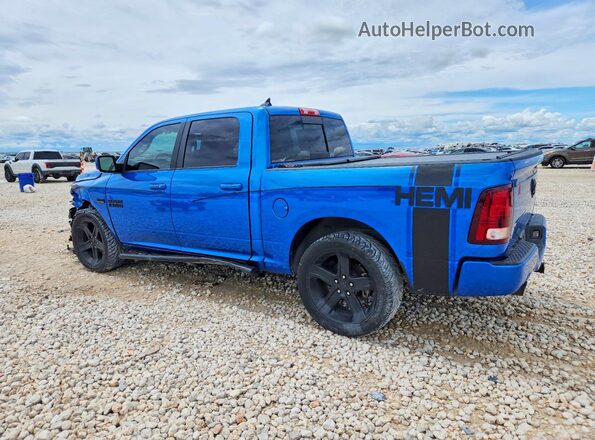 1C6RR6MT8JS195668 2018 RAM 1500 Blue Rear left