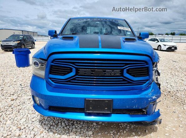 1C6RR6MT8JS195668 2018 RAM 1500 Blue Front view
