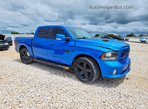 1C6RR6MT8JS195668 2018 RAM 1500 Blue Front right