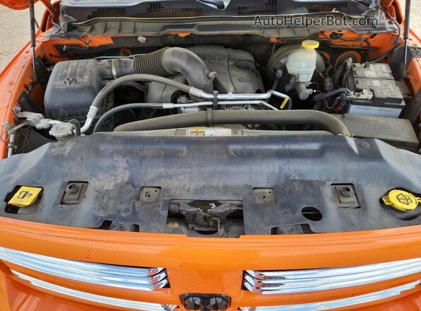 1C6RR6MT9HS584748 2017 RAM 1500 Orange Engine compartment view