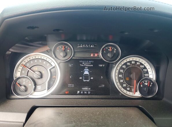 1C6RR6MTXHS751991 2017 RAM 1500 Gray Instrument cluster view
